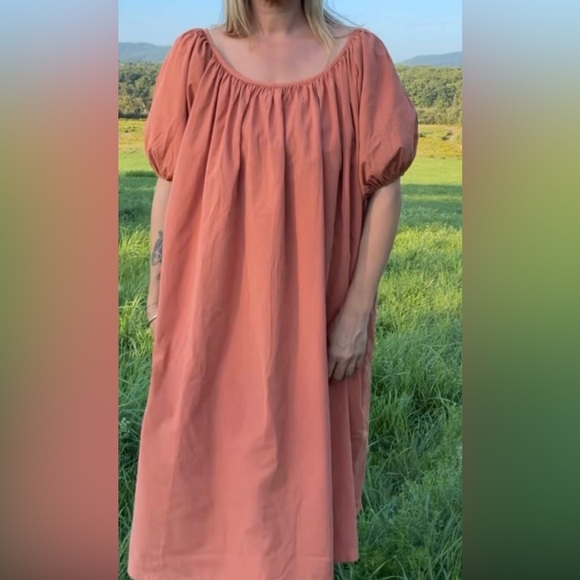Rudy Jude Dresses & Skirts - FSOT - Rudy Jude Rust Gather Dress 100% organic cotton - xs